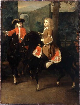 Jacobus van der Hoop und Isaac de Neufville van der Hoop zu Pferde