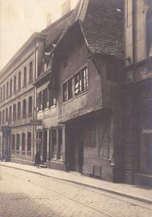 Steinstraße. Altes Fachwerkwohnhaus. J.L. Schmid