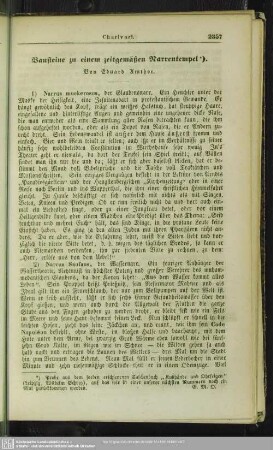 Bausteine zu einem zeitgemäßen Narrentempel