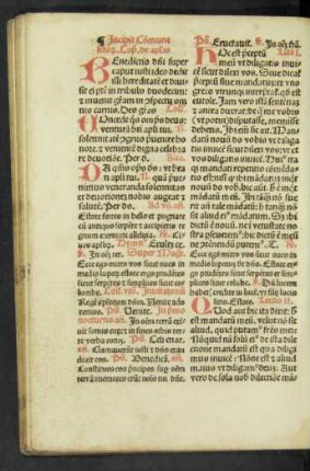 Incipit Commune sanctorum.