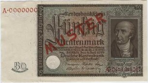 50 Rentenmark - Muster