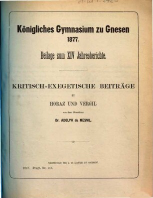 Jahresbericht : über das Schuljahr ..., 1876/77