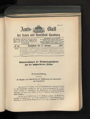 No. 45, 17. Februar 1917