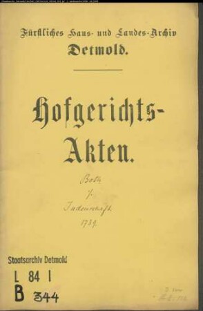 Both, Kammerrat gegen Judenschaft