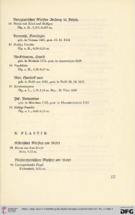 B. Plastik (Nr. 89-95)