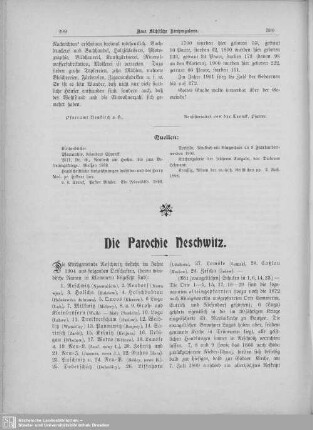 Die Parochie Neschwitz