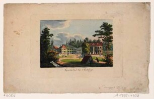 Das Augustusbad in Liegau-Augustusbad bei Radeberg, um 1717 als Mineralbad gegründet
