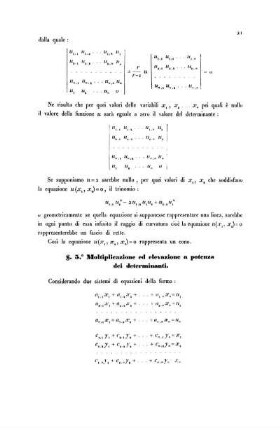 § 6. - 9. Determinanti gobbi e dei determinanti simmetrici. Dei Determinanti delle radici.