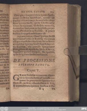 De Processione Spiritus Sancti. Caput V.
