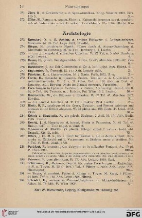 Archäologie (Nr. 273-296)