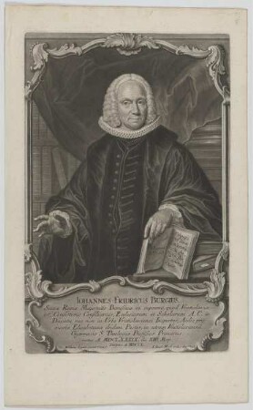 Bildnis des Iohannes Fridericus Burgius