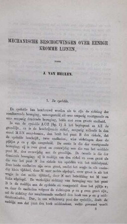 Mechanische beschouwingen over eenige kromme lijnen.
