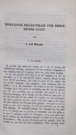 Mechanische beschouwingen over eenige kromme lijnen.