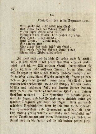 13. Königsberg den 19ten Dezember 1795.