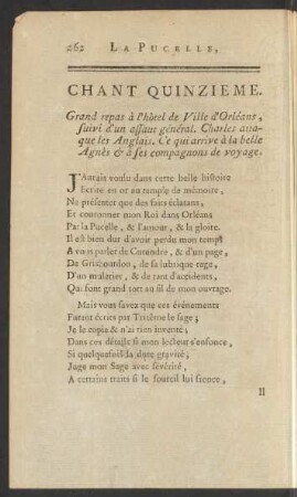 Chant quinzieme