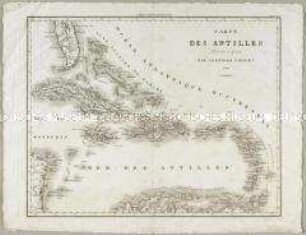 Carte des Antilles