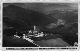 Kirnitzschtal-Ottendorf. Sachsenschule B.D.M., Ansichtskarte