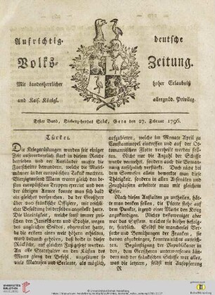 Erster Band. Siebenzehendes Stück