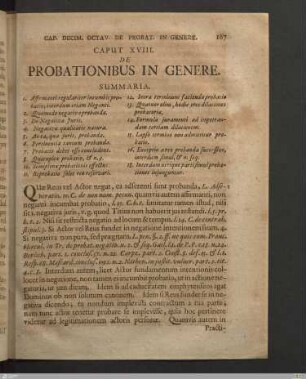 Caput XVIII. De Probationibus in genere.