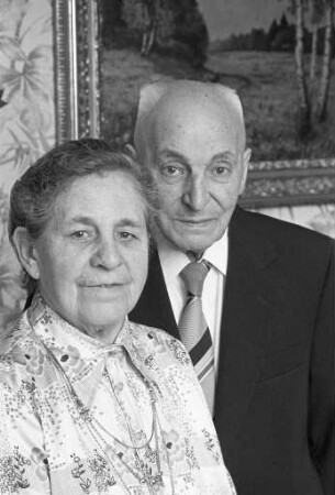 Diamanthochzeit der Eheleute Emilie und Alwin Martin aus der Gebhardstraße 47