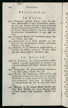 260-269, Philosophia