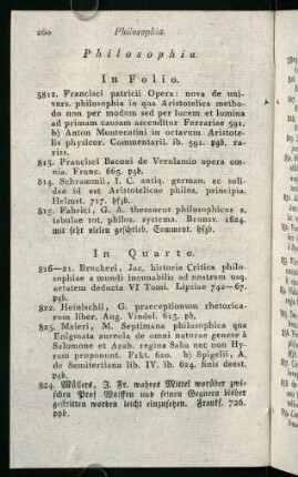 260-269, Philosophia