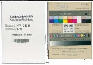 Entnazifizierung Walter Hoffmann , geb. 06.01.1904 (Angestellter)
