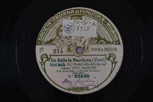 Un ballo in maschera : Aria di Amelia - p. I. "Ma dall'arido stello divulsa" / (Verdi)