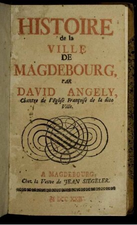 Histoire de la Ville De Magdebourg