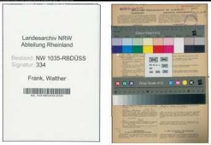 Entnazifizierung Walther Frank , geb. 22.09.1898 (Elektroingenieur)