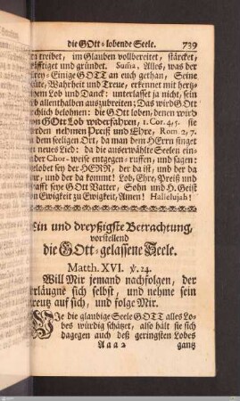 31. Betrachtung: Die Gott-gelassene Seele