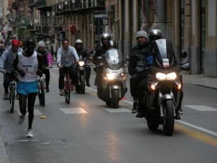 Marathonlauf in der Altstadt von Palermo