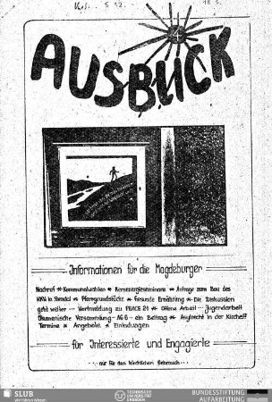 4.1989: Ausblick : Informationen für die Magdeburger Gemeinden