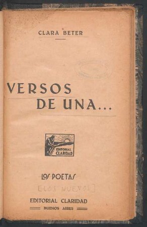 Versos de una...