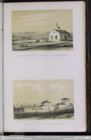 Station Stephanau, Sternberg im Hintergrund. Station Littau, Littau im Hintergrund