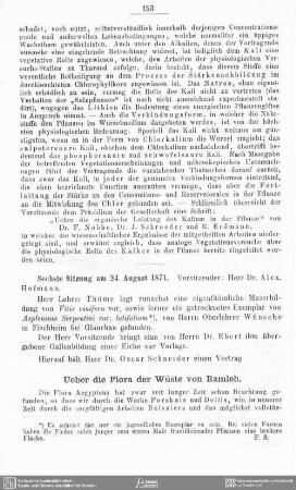 Ueber die Flora der Wüste von Ramleh