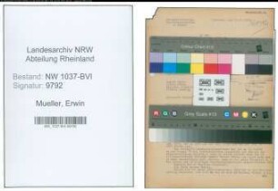Entnazifizierung Erwin Mueller , geb. 27.02.1900 (Schmied)