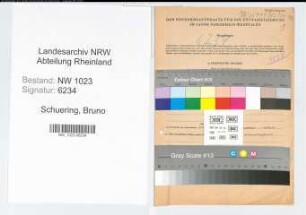 Entnazifizierung Bruno Schuering , geb. 03.05.1900 (Ingenieur)