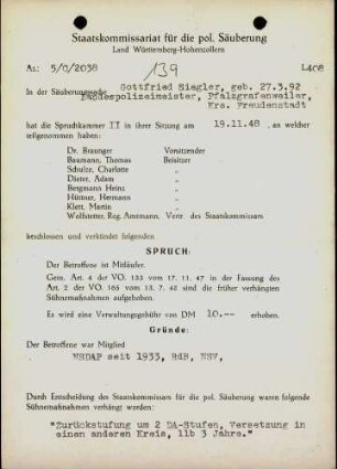 Siegler, Gottfried