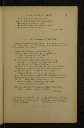 XIX. --- LES DEUX VOYAGEURS