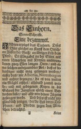 Das Einhorn