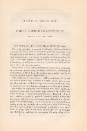 Effects of the climate on The European Constitution, sound and impaired