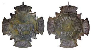 Meinsdorf (Ostholstein): Gehenkelte Schützen(?)medaille