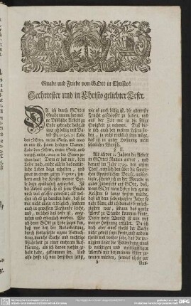 Geehrtester und in Christo geliebter Leser