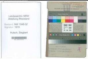 Entnazifizierung Siegbert Hutsch , geb. 11.09.1909 (Angestellter)