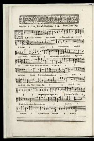 Secundus Altus, Secundi Chori