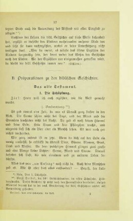 1. Die Schöpfung