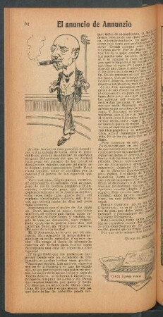 El anuncio de Annunzio