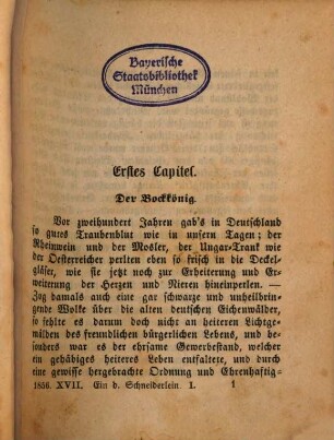 Ein deutsches Schneiderlein : historischer Roman in zwei Bänden. 1