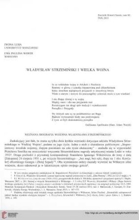 40: Władysław Strzemiński i Wielka Wojna